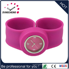 Fashion Waterproof Silicone Bracelet Quartz Slap Watch (DC-1292)